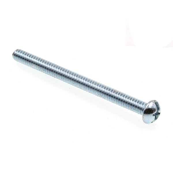 Prime-Line Machine Screw, Round, Phil/Sltd Comb Dr No. 10-24 X 2-1/2in Zinc Plated Steel 100PK 9004806 - main
